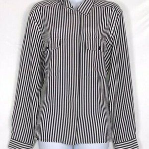 Notations Women's Long Sleeve Striped Shirt L